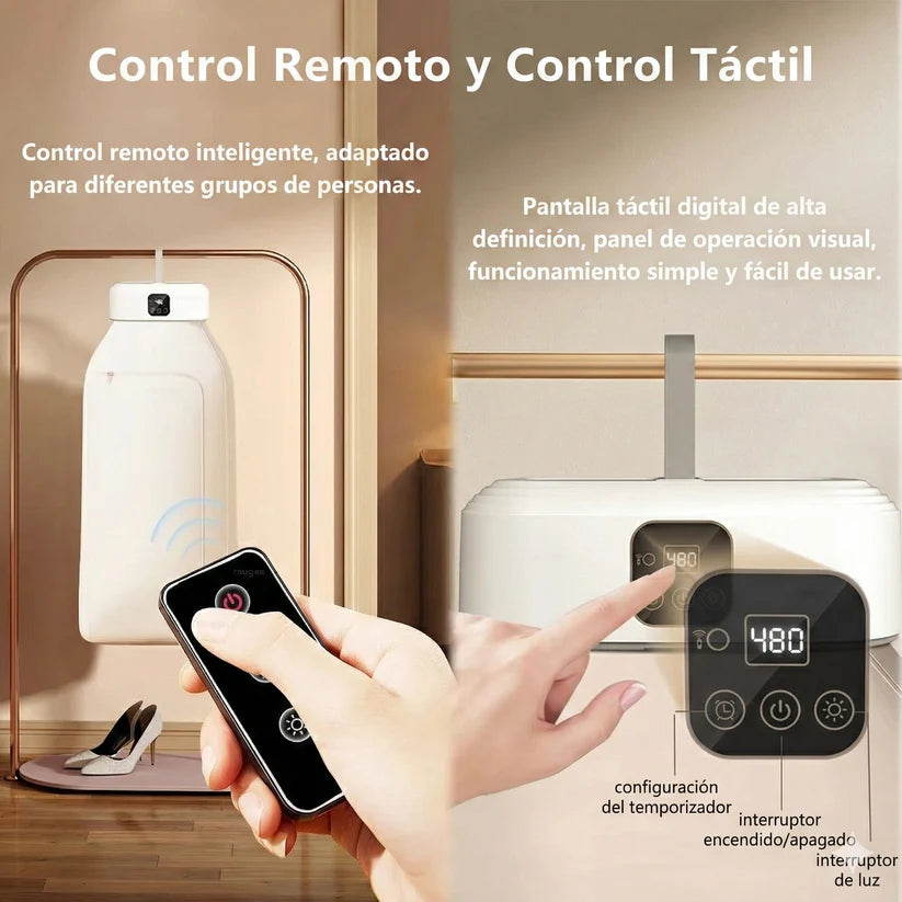 Secadora Portátil con Luz UV - Secado Rápido, Silencioso y Plegable