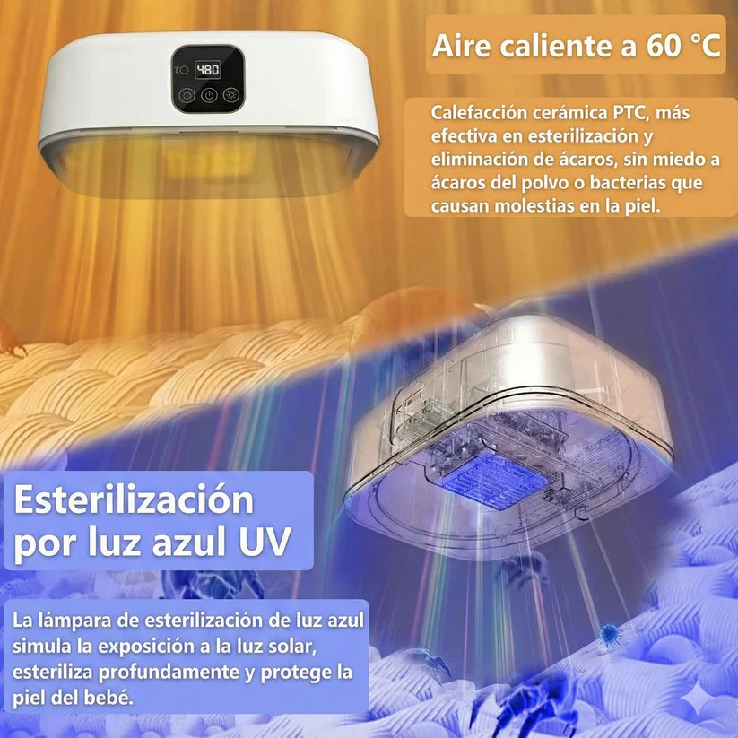 Secadora Portátil con Luz UV - Secado Rápido, Silencioso y Plegable